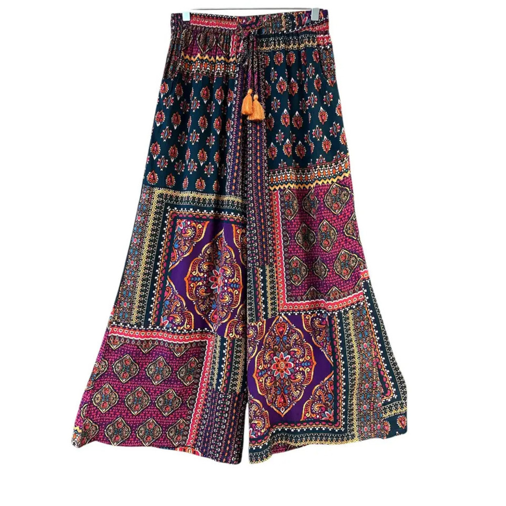 MD45 MULT Rising Multi Color Palazzo Pants Various Sizes